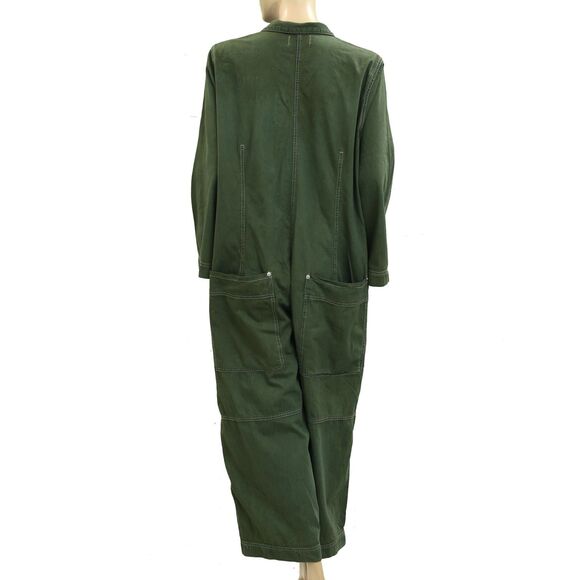 Free People We The Free Margarita Jumpsuit Rigid Denim Wide Leg Cotton S 279967 - Picture 8 of 10